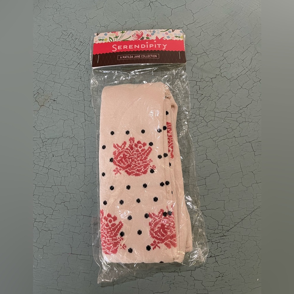 Serendipity cherry tights new. Size large